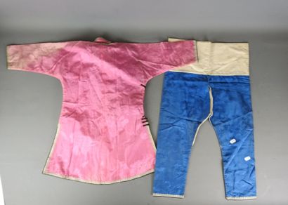 CHINA: Child's embroidered silk garment,...