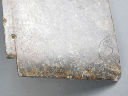 CHINA: Finely carved hardstone axe plate....
