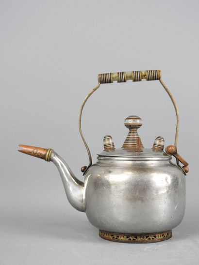 MAURITANIA: Sahraoui teapot with ebony, copper...