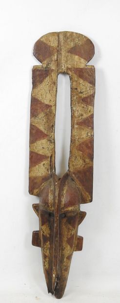 Large BWA mask, Burkina Faso. Damage and...