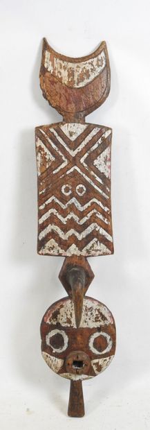 BWA - Burkina Faso : Bois pigment. Masque-planche...