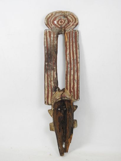 Large BWA mask, Burkina Faso. Damage and...