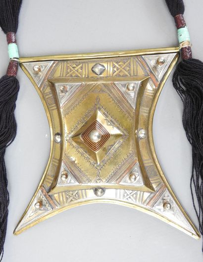 TOUAREG - NIGER: Large Cherot talisman amulet,...