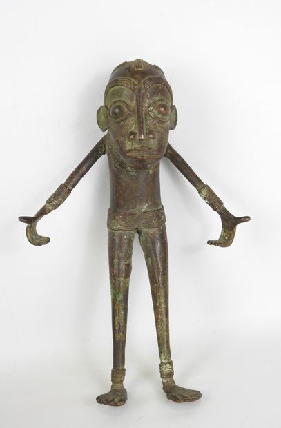 BAMOUN - Cameroon : Bronze statuette of a...