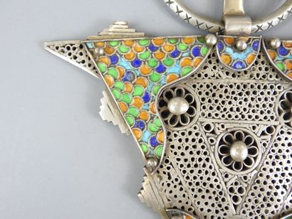MAROC. Importante fibule de parure « Tizerzai...
