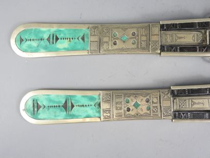 TOUAREG: Pair of father and son daggers....
