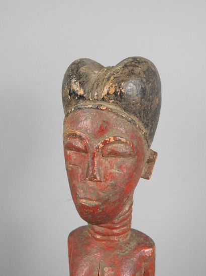 BAOULE Ivory Coast: Hardwood painted red...