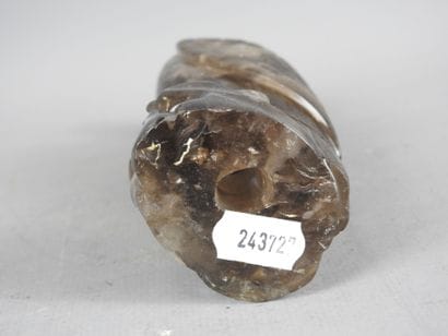 CHINA: Rock crystal bird. Head detached,...