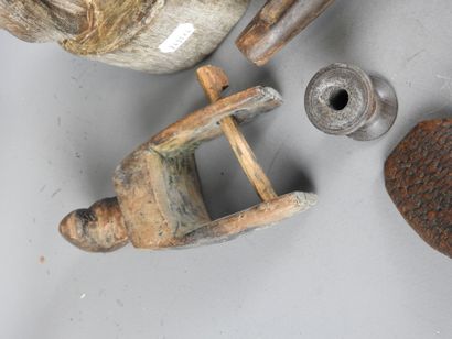 AFRICA: Large lot of wood carvings including...