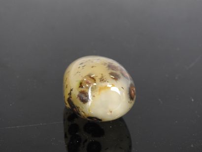 CHINA - 19th century
Pebble-shaped snuff...
