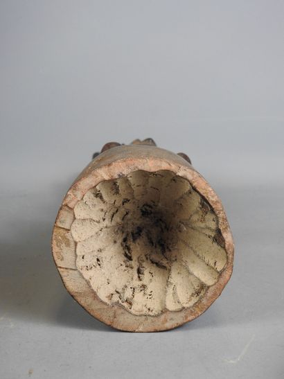 CONGO: Wooden statuette of a standing figure...