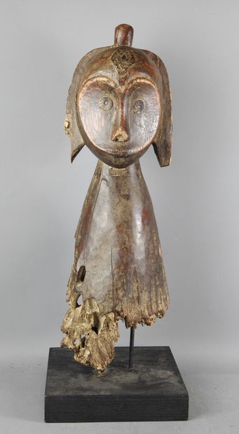 FANG (style), Gabon : Bois dur sculpté patiné...