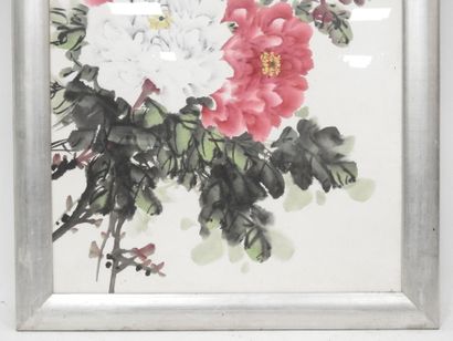 CHINA: Pink and white flowering branches....