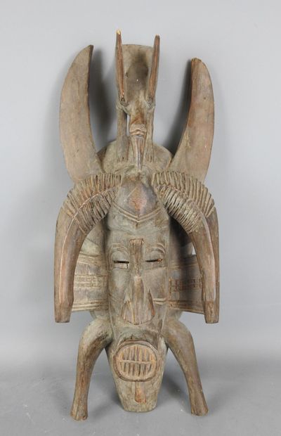SENOUFO - Ivory Coast : Wooden dance mask...