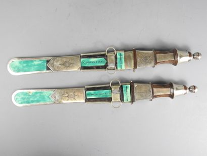 TOUAREG: Pair of father and son daggers....