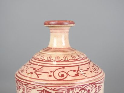 MAROC : Ancien vase SAFI en faïence à décor...