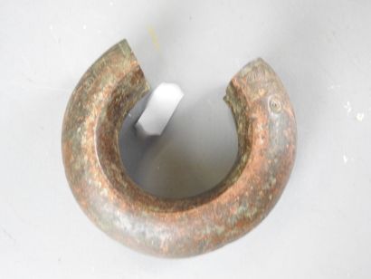 AFRICA: Slave or coin bracelet in bronze...