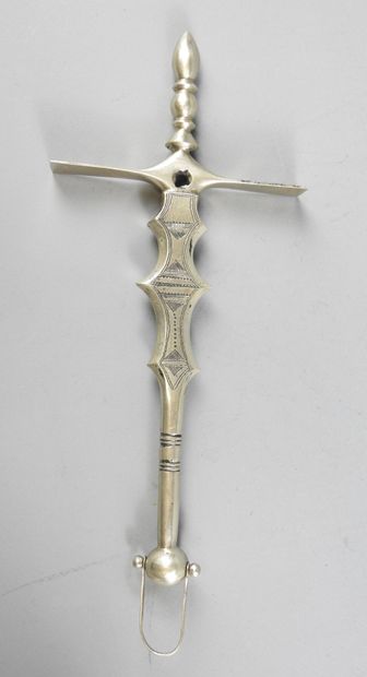 TOUAREG - MAURITANIA : Sugar hammer. Silver...