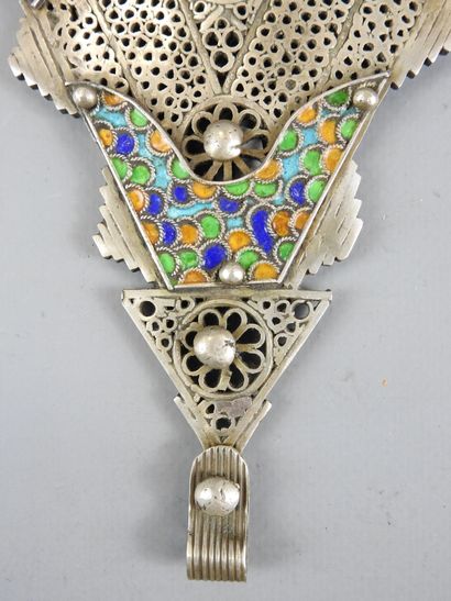 MAROC. Importante fibule de parure « Tizerzai...