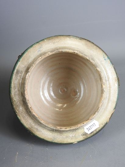 FES, Morocco.
Polychrome earthenware, silver-plated...