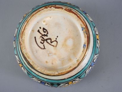FES, Maroc.
Pot à beurre « jobbana » en faïence...