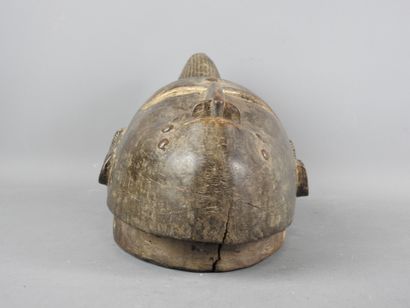 Baule Ivory Coast. Dance mask featuring a...