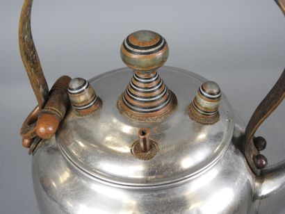 MAURITANIA: Sahraoui teapot with ebony, copper...