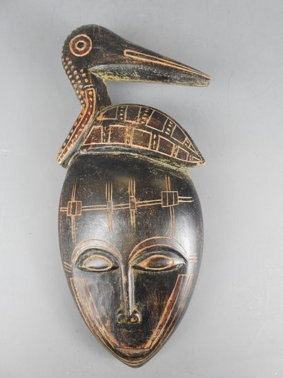COTE D'IVOIRE (Baoulé) : Deux masques en...