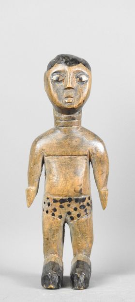 EWE - Togo : Figure de jumelle Venavi. Bois...