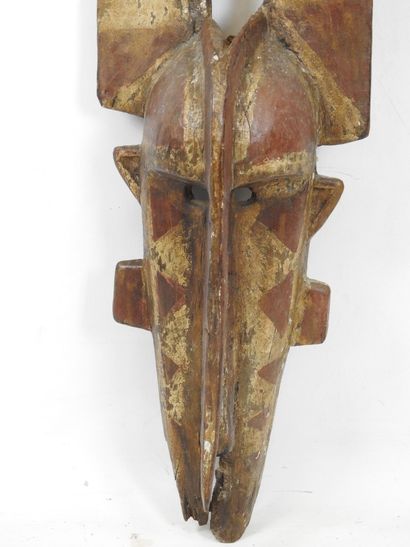 Large BWA mask, Burkina Faso. Damage and...