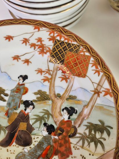 JAPAN, 20th century.
Part of a 36-piece tea...