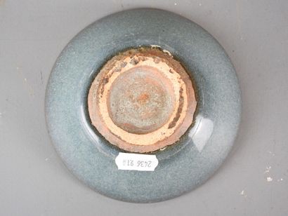 CHINA: Stoneware bowl with flamed glaze....