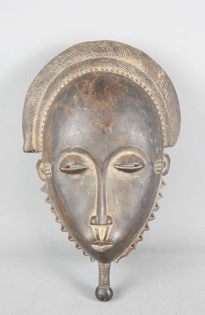 Baule Ivory Coast: Hard wood, dark patina....