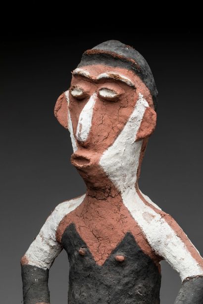 MALEKULA, Vanuatu.
Pâte végétale, belle polychromie,...