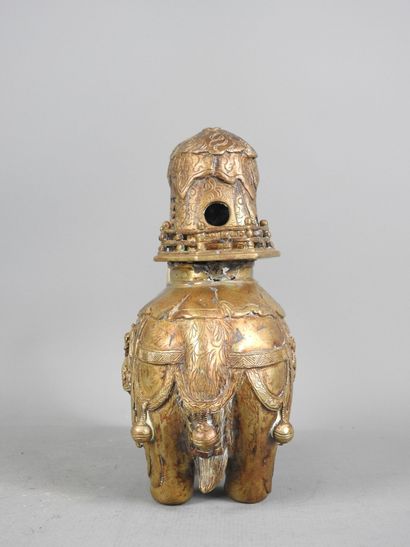 ASIE du SUD EST : Brûle parfum en bronze...