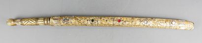 BIRMANIA.
Saber with scabbard, the engraved...