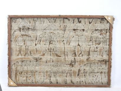 SENOUFO Ivory Coast: Very old Korhogo canvas...