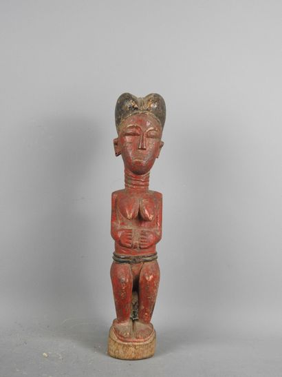 BAOULE Ivory Coast: Hardwood painted red...