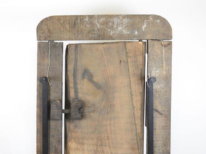 GABON - Fang people: Framed door in dark...