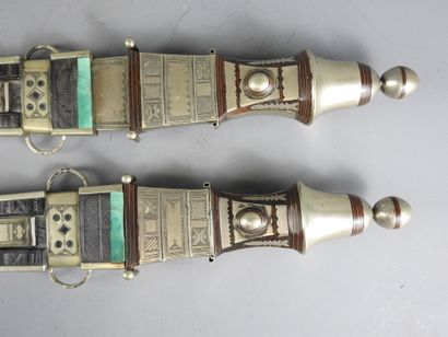 TOUAREG: Pair of father and son daggers....