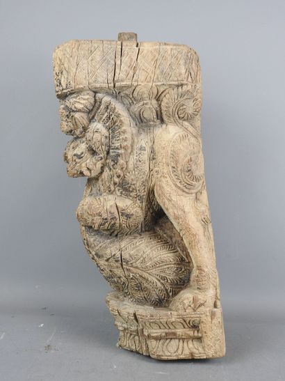 INDIA: Architectural element depicting a...