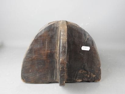 NIGERIA: Wood and pigment mask depicting...