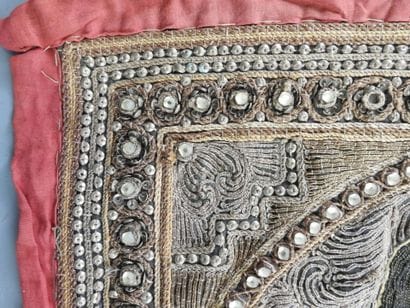 BIRMANIE : Tapisserie kalaga à décor d'un...