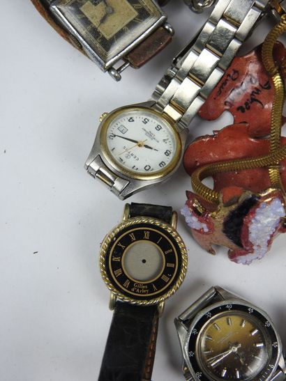 LOT of steel and metal bracelet WATCHES including...