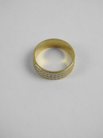 ALLIANCE bandeau in yellow and white gold...