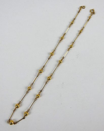 NECKLACE in yellow gold 750/10000e. Weight...