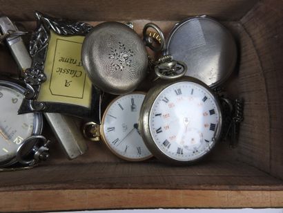 LOT de MONTRES gousset et bijoux fantaisie...