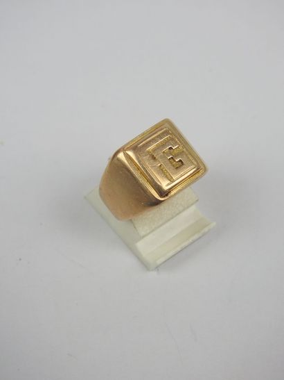 CHEVALLIERE ring in yellow gold 750/1000,...