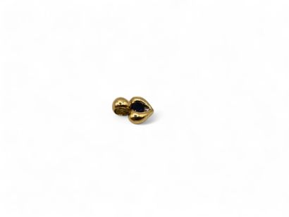 Small heart pendant in yellow gold 750 thousandths...