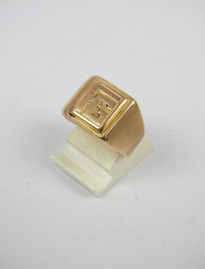 CHEVALLIERE ring in yellow gold 750/1000,...